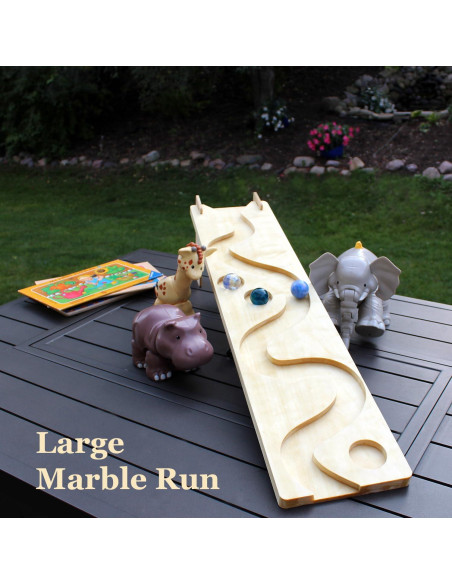 Tablero de Carrera de Canicas de Madera Personalizado - 6 Canicas 14mm Tablero de Carrera de Canicas de Madera Personalizado - 6 Canicas 14mm