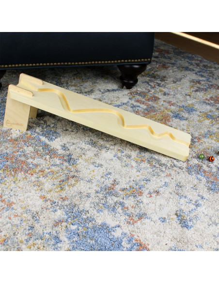 Tablero de Carrera de Canicas de Madera Personalizado - 6 Canicas 14mm Tablero de Carrera de Canicas de Madera Personalizado - 6 Canicas 14mm