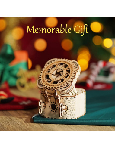 Rompecabezas 3D ROKR Spaceport LGC01 - Caja del Tesoro DIY