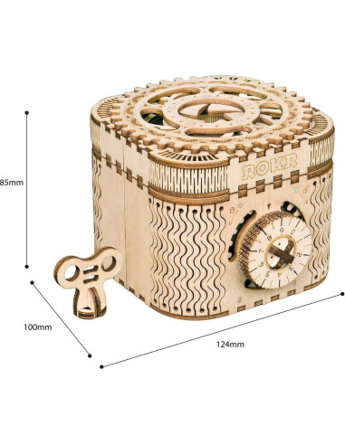Rompecabezas 3D ROKR Spaceport LGC01 - Caja del Tesoro DIY