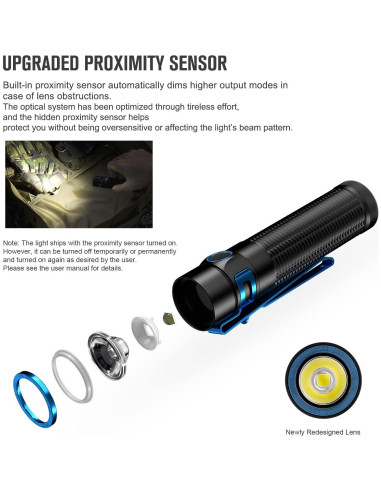 Linterna EDC OLIGHT Baton3 Pro Max 2500 Lúmenes Recargable