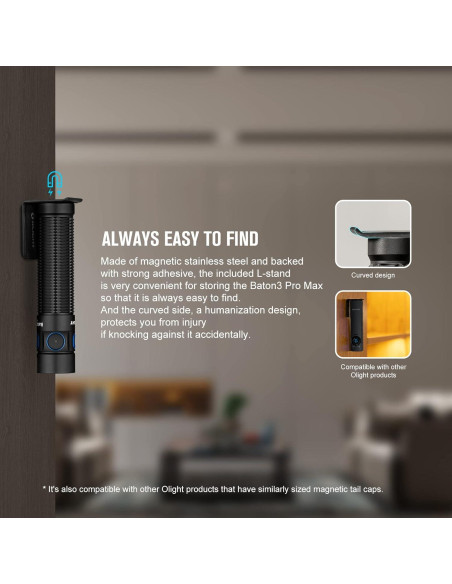 Linterna EDC OLIGHT Baton3 Pro Max 2500 Lúmenes Recargable