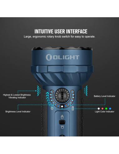 Linterna OLIGHT Marauder Mini 7000 Lúmenes Recargable Azul
