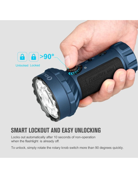 Linterna OLIGHT Marauder Mini 7000 Lúmenes Recargable Azul