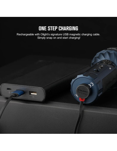 Linterna OLIGHT Marauder Mini 7000 Lúmenes Recargable Azul