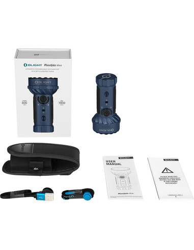 Linterna OLIGHT Marauder Mini 7000 Lúmenes Recargable Azul