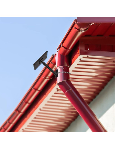 Soporte de Panel Solar Ajustable para Arlo y Ring - Metal Negro