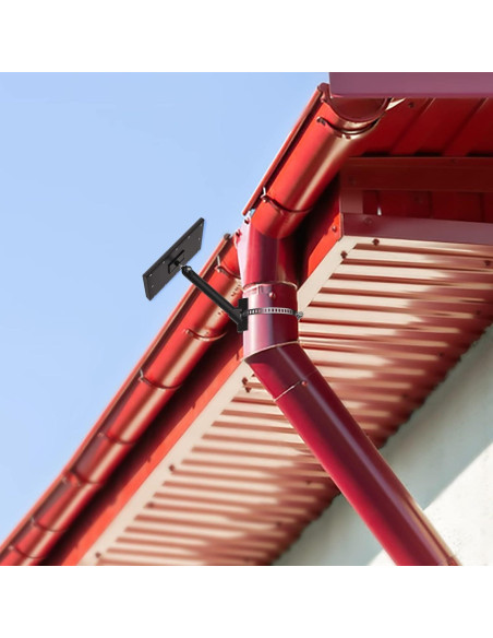 Soporte de Panel Solar Ajustable para Arlo y Ring - Metal Negro Soporte de Panel Solar Ajustable para Arlo y Ring - Metal Negro