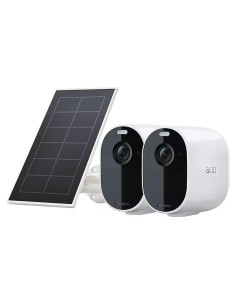 Cámaras de Seguridad Inalámbricas Arlo Esenciales 1080p 2 Unidades con Panel Solar