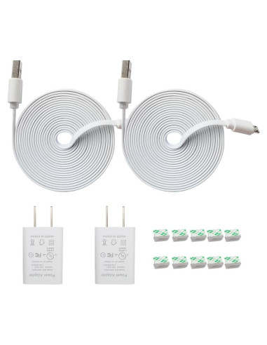 Cable de Extensión de Alimentación 3.05m para Cámaras de Seguridad