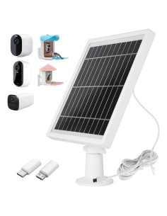 Cargador Solar OUGETHER para Cámaras Arlo y Eufy - 4.5W