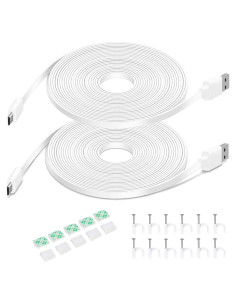 Cable de Extensión Plano DIANMU 7.92 m Micro USB para Cámaras