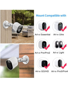 Soporte Universal para Cámara de Seguridad VIEWZONE - Metal Ajustable 4 Paquete 2