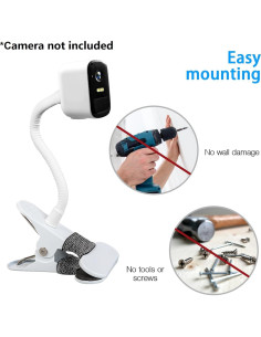 Soporte de Cámara Ajustable OkeMeeo para eufyCam y Arlo - 2 Paquetes 2