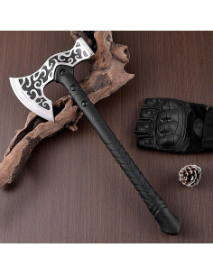 Hacha de Camping Skuaoy Táctica con Martillo 40.96x16.51 cm 2