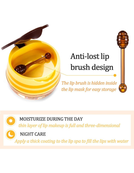 Bálsamo Labial Hidratante Loobexery Miel y Fresa 5.5g - 2 Unidades