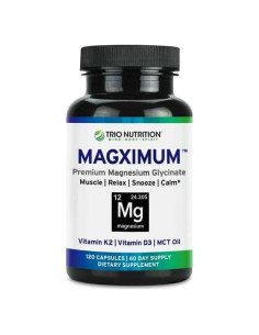 Suplemento de Magnesio Glicinato Trio Nutrition 60 Cápsulas