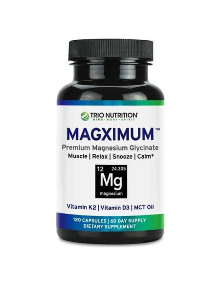 Suplemento de Magnesio Glicinato Trio Nutrition 60 Cápsulas