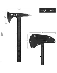 Hacha de Camping Hitdudu Tomahawk Táctico con Funda 11.94 cm 2