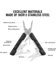 OKNIFE Otacle P1 Multi-Herramienta 11-en-1 Compacta EDC 2