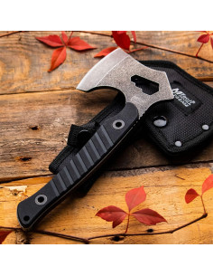 Hacha MTech USA MX-AXE10BK Acero Inoxidable 20.96 cm EDC Táctico 2