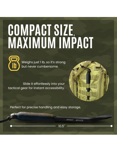 Barra de palanca táctica Broco Jimmy 26.67 cm acero EDC