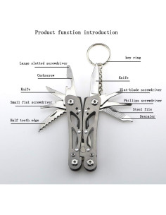 Mini Multiherramienta 15 en 1 MAYIWO Acero Inoxidable Gris 2