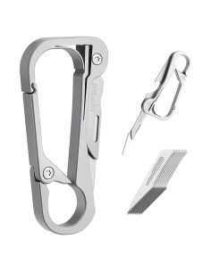 Llavero Carabinero de Titanio Hikolit con Cuchillo y Abrebotellas
