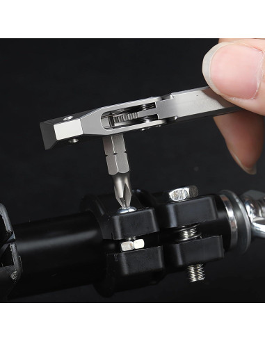 Barra de Palanca EDC de Titanio ResafeLy - Multiusos Compacta