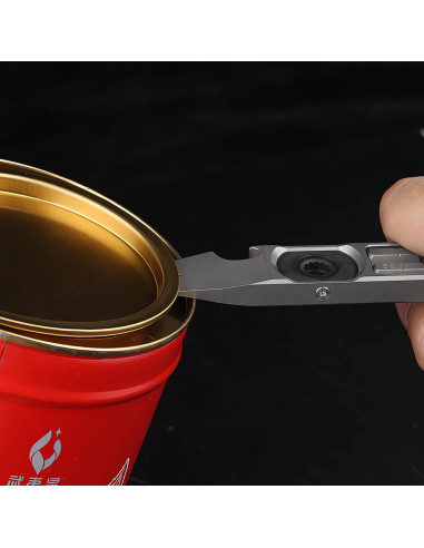 Barra de Palanca EDC de Titanio ResafeLy - Multiusos Compacta