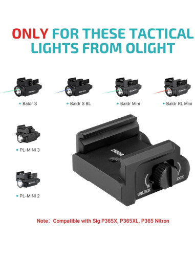 Luz Táctica OLIGHT PL-Mini 3 600 Lúmenes Montaje Riel P365