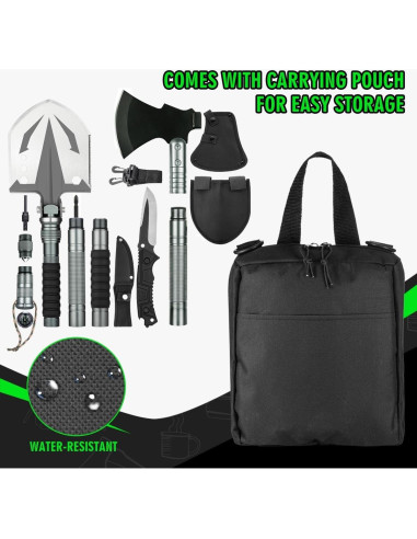 Pala de Supervivencia ZENHOSIT con Hacha y Extensiones 98.9 cm