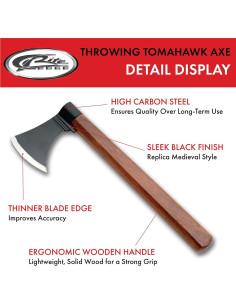 Hacha de Lanzamiento SZCO Supplies 31.75 cm Acero Carbono 2