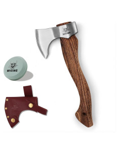 Hacha WICING de Bushcraft 31 cm Acero Manganeso y Mango Madera
