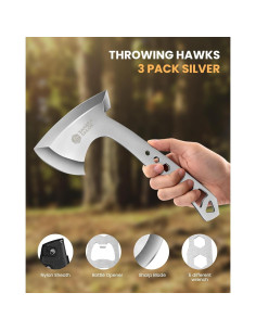 Hachas de Lanzamiento Sahara Sailor - Paquete de 3 Hachas 25.4 cm 2