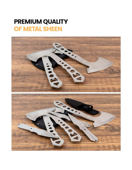 Hachas de Lanzamiento Sahara Sailor - Paquete de 3 Hachas 25.4 cm