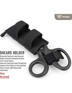 Soporte Táctico para Torniquete WYNEX - Sistema MOLLE, Negro 2