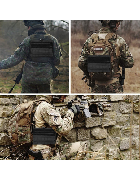 Bolsa Administrativa Táctica ProCase Molle 29x20 cm Negra