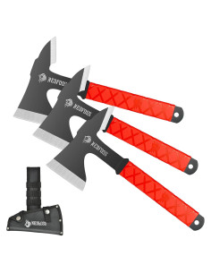 Conjunto de 3 Hachas para Lanzar NedFoss 28.2 cm con Funda