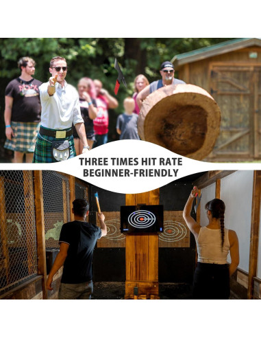 Conjunto de 3 Hachas para Lanzar NedFoss 28.2 cm con Funda