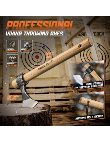 Conjunto de Hachas de Lanzamiento Dream Reach 2 Pack 38 cm