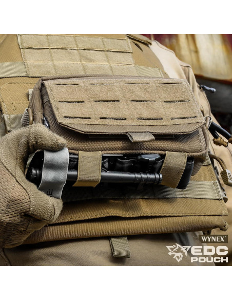 Bolsa Administrativa Molle Táctica WYNEX Caqui 3 Compartimentos