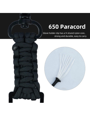 Soporte de Clip KUNN para Guantes Tácticos - 2 Piezas