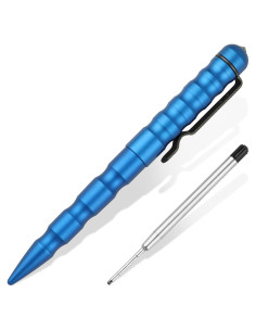 Bolígrafo Táctico Dispatch DP4001-BL, Rompe Cristales, Azul