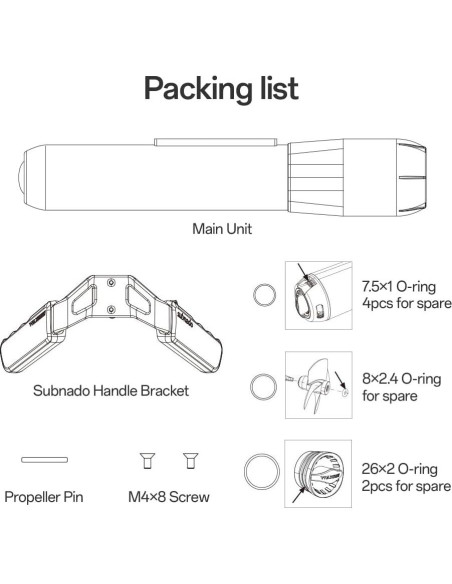 Scooter Submarino Waydoo Subnado Lite Azul, Compacto y Portátil