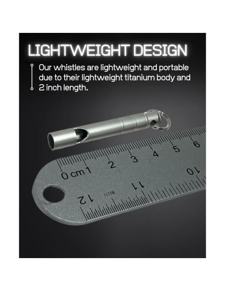 Silbato de Titanio FUTURESTEPS con Cordón - Juego de 2