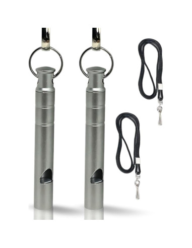 Silbato de Titanio FUTURESTEPS con Cordón - Juego de 2