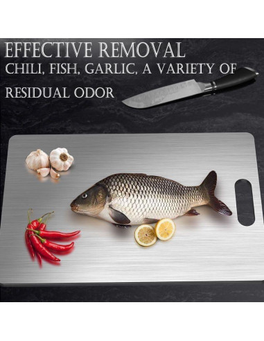 Tabla de Cortar de Titanio HENRYZH 35.56x25.4cm Antimicrobiana