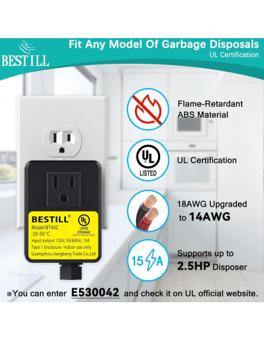 Botón de Descarga de Basura BESTILL, Interruptor de Aire 9.14 cm