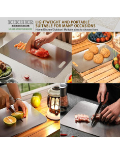 Tabla de Cortar KIKIIKE 2025 Titanio Puro 45.72x30.48cm 2